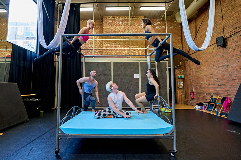 a midsummer nights dream bridge theatre rehearsal