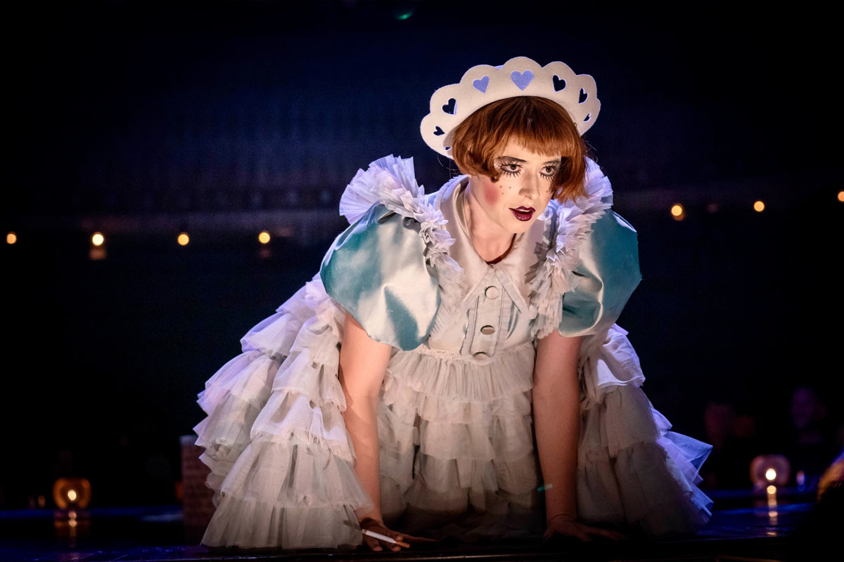 Jessie Buckley as Sally Bowles in Cabaret at the Kit Kat Club