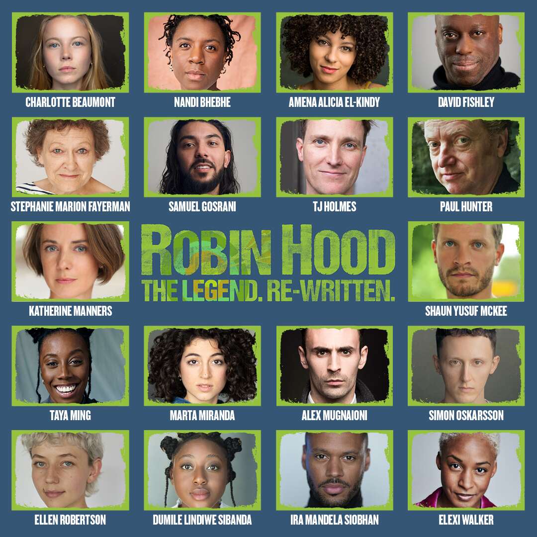 The complete cast of Robin Hood: The Legend. Re-written 