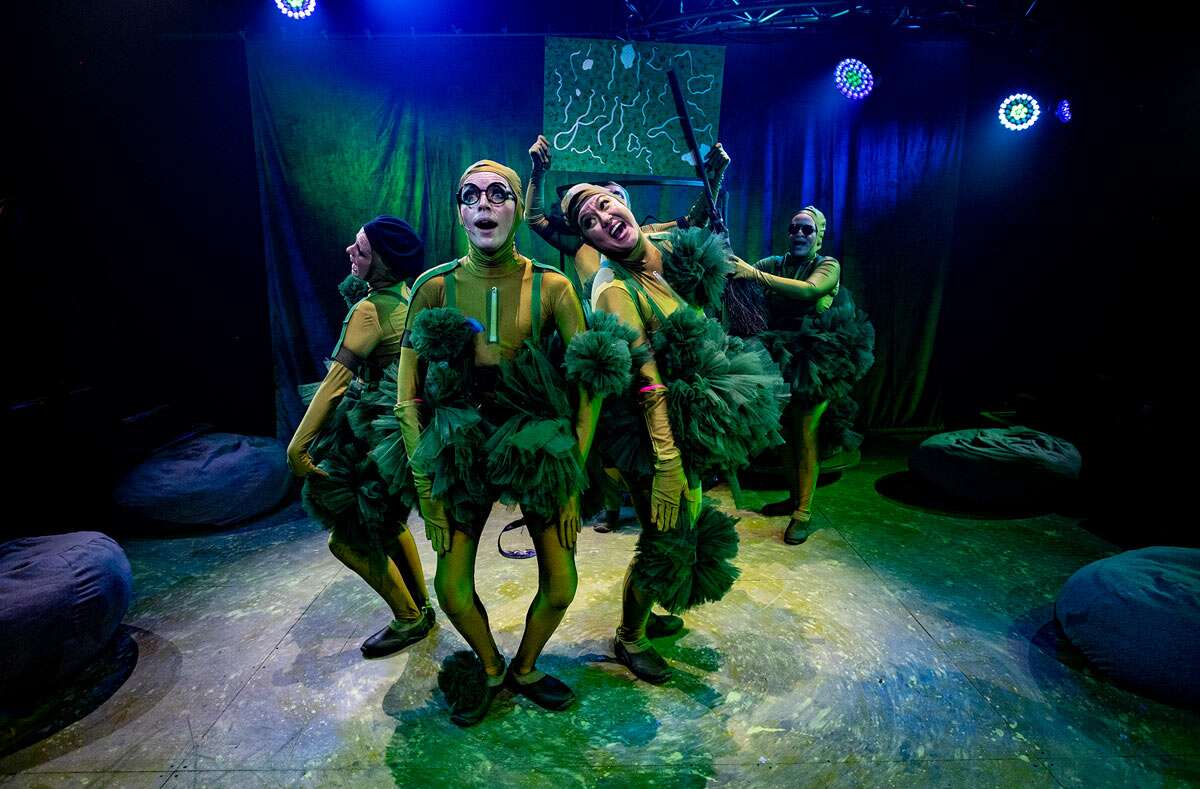 Yeast Nation: The Triumph of Life at Southwark Playhouse. Photo by Claire Bilyard